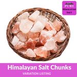 Pure Himalayan Chunks Salt Edible Cosmetic Bath Therapy Massage Salt Rock Stones