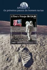 NASA APOLLO 11 50th Anniversary Moon Landing Space Stamp Sheet #2 2019 Sao Tome