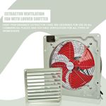 Industrial Commercial Metal Axial Extractor Heavy Duty Ventilation fan 12 16 "