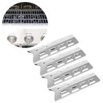 4x Heat Plates Gas Grill BBQ Replacement Shield For Charbroil Stainless Steel