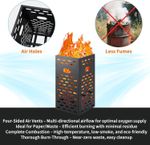 Heavy Duty Steel Garden Incinerator Bin Extra Large Incineration Fire Bin 240L