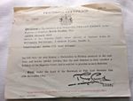Original PRACTISING CERTIFICATE from the LAW SOCIETY to  ARTHUR WALLACE WOOD.