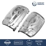 RIGHT+LEFT DOOR WING MIRROR INDICATOR LENS CLEAR FOR TRANSIT MK8 1847389 2014 ON
