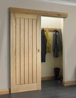 Husky/Manta 50 Sliding door kit for timber doors up to 50kg with wall brackets