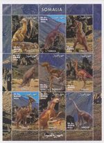 Dinosaur 2002 MNH stamp sheetlet