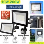 10-200W LED Floodlight Spot Light Watt Security Flood Light Outdoor Garden Lamps