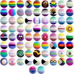 LGBTQ+ Pride Flags BUTTON PIN BADGE 25mm 1 INCH LGBTQIA+ Gay Gender LGBT