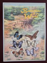 Zambia 2000 / Butterflies of the Warld / 6v ms