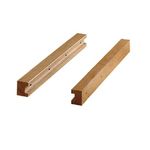 Pair Wood Runners for use with Wicker Baskets Beech of Hafele