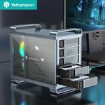 4 5 Bay Hard Drive Aluminum Enclosure USB 3.0 For 2.5" 3.5" inch SATA HDD SSD UK