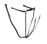 Gallop Leather Breastplate With Running Martingale Attachment,  Black,  Brown