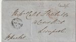 JAMAICA: Shipmail cover Green Island to Liverpool 1866.