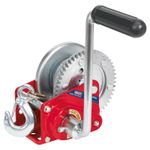 Sealey Geared Hand Winch Steel With 10m Cable & Brake 540kg Capacity GWC1200B