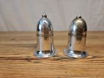 COOPER BROTHERS & SONS SHEFFIELD EPNS SILVER PLATED SALT & PEPPER SHAKERS CASTOR