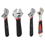 Adjustable Spanner Wrench 6 " 8" 10" 12" Metric Scale Strong Grip Handle FORGED