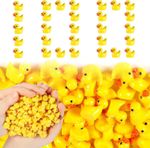100 Mini Resin Ducks, Miniature Realistic Shape Tiny Duck Toys, Baby Bath Toys