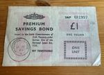 £1 Premium Savings Bond 3AP 6819997 11 AP 1963 Blackpool. Lancs