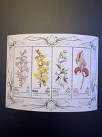 1981 South Africa 10th World Orchid Conference Commemorative Miniature Sheet MNH
