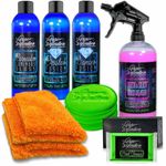 Car Restoration Kit Valeting Cleaning Polish Wax Wash Clay Set Pure Definition