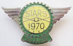 KINGS LYNN STARS - Vintage 1970 Enamel Speedway Pin Badge By Reeves Wings Style