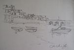Pencil Drawing St Ives Cornwall on Ivory White Paper original hand  drawn
