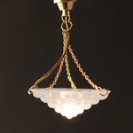 Dolls House Ceiling Light With An Opaque Dimpled Shade 1:12 Scale 5044 tumdee