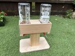 DOUBLE FREE STANDING  GUINEA PIG BOTTLE HOLDER FITS THE CLASSIC 600ML BOTTLE.
