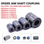 CNC Shaft Coupler Flexible Plum Spider Jaw Coupling Stepper Motor All Bore Sizes