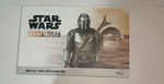 Star Wars The Mandalorian 2pc Wallet & Keychain Set Faux Leather Black Grey