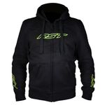 RST Urban Zip Mens Textile Motorcycle Hoodie Black Flo Yellow