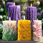 1pc Candle Silicone Mold 3D Floral Mold Non-Stick Aromatherapy Mold Home Decor