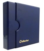Collector Coin Album IN CASE - for 300 mix sizes coins Book Folder - BLUE