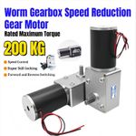 3-440RPM High Torque Small Worm Gear Speed Reducer Gearbox Electric Gear Motor