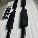 FOR LAND ROVER DEFENDER 110 L663 BLACK RUNNING BOARD SIDE STEPS ALUMINIUM 2020+