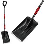 Heavy Duty Snow Shovel with Metal Head Collapsible Handle for Car Travel Outdoor