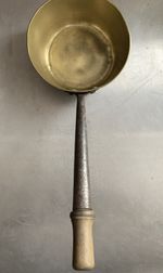 Antique Brass Small Saucepan Good Quality - Very Heavy