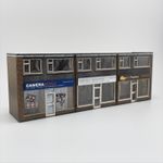 LOW RELIEF MODERN SHOPS FOR OO GAUGE 1:76 SCALE MODEL RAILWAY - KX089-OO