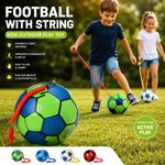 Football With String Kids Toy Ball Outdoor Juggling Inflatable Soccer Training