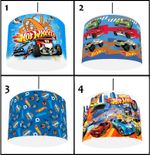 HOT WHEELS CARS Ceiling Light Shade  Lampshade 4 Designs / 3 Sizes  Reusable