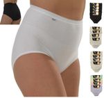 12 Pack Ladies Briefs Maxi, 100% Cotton Full Comfort Fit Underwear Size 10-24