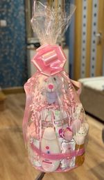 NAPPY CAKE WITH TEDDY 🧸 BOY 👦🏻 GIRL 👧🏼 UNISEX 🍼  MEMO CARD