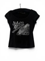 2000s graphic baby tee