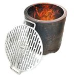 Fire Pit BBQ Smoke Free Portable Stove Modern Firewood Log Wood Fireplace Grill