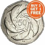 50P GIBRALTAR FIFTY PENCE COINS 1988 TO 2018 WITH DIE NUMBERS INC CHRISTMAS 50P