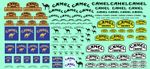 Decals Decals CAMEL Trophy decal 1/43 1/32 1/24 1/18 rally scalex slot car