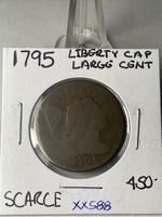 Key Extremely Rare Date Beautiful 1795 LARGE  CENT Is Very Scarce  XX588
