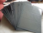 PB26 - 324 - Stamp Mounts - For Lighthouse style binders  - 3 up Vario page x10