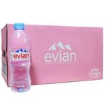 Evian Still Water Bottle Mineral Natural Drinking Water Screw Cap 24 x 500ml