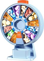 Pill Organizer Daily Pill Box for 7 or 14 Days, Wall-Mountable or Table Top