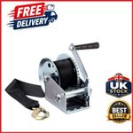 Heavy Duty Marine Puller Winch 1000lbs with 6m Cable for Trailers and Caravans